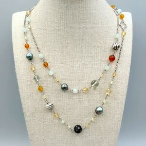 David Yurman Elements Station Necklace With Diamonds